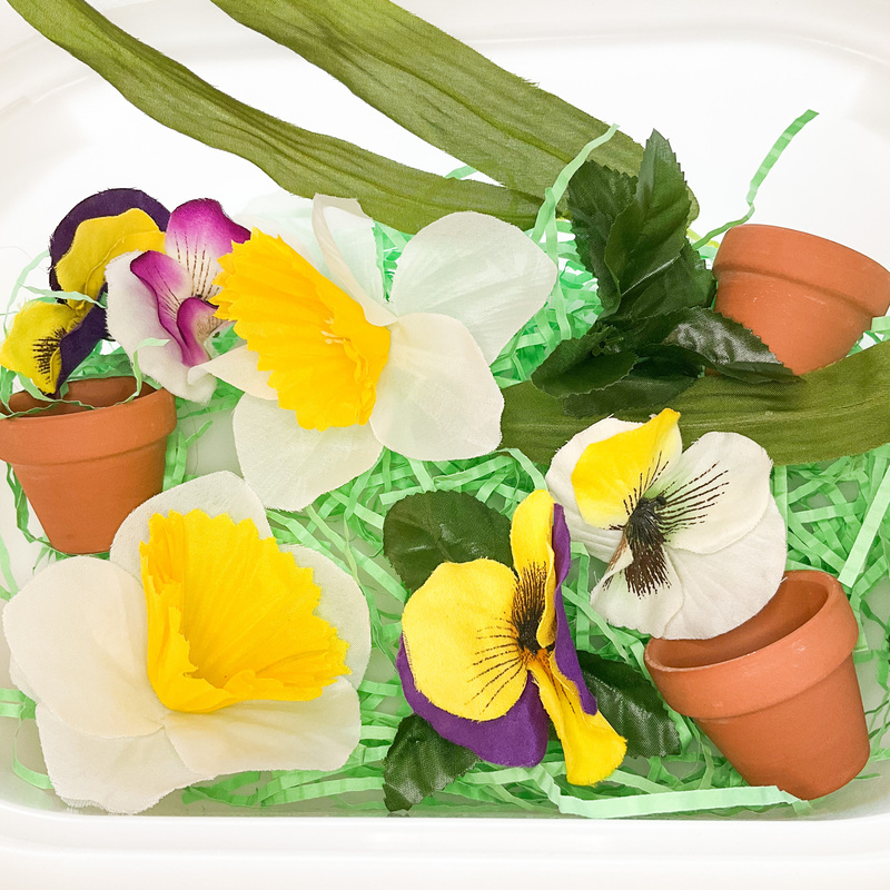 Flower Sensory Bin