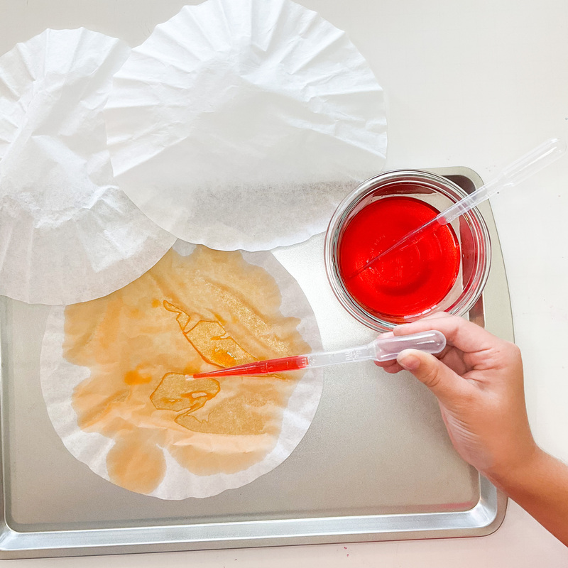 Coffee Filter Pumpkins