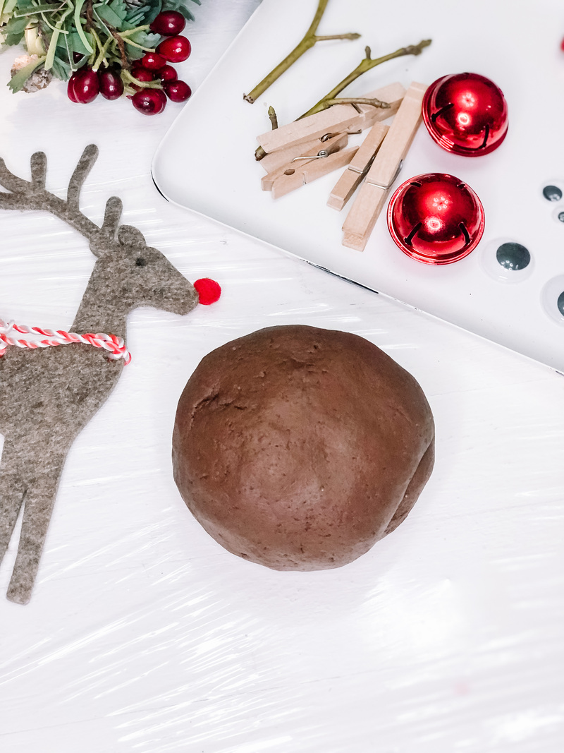 Chocolate Reindeer Playdough