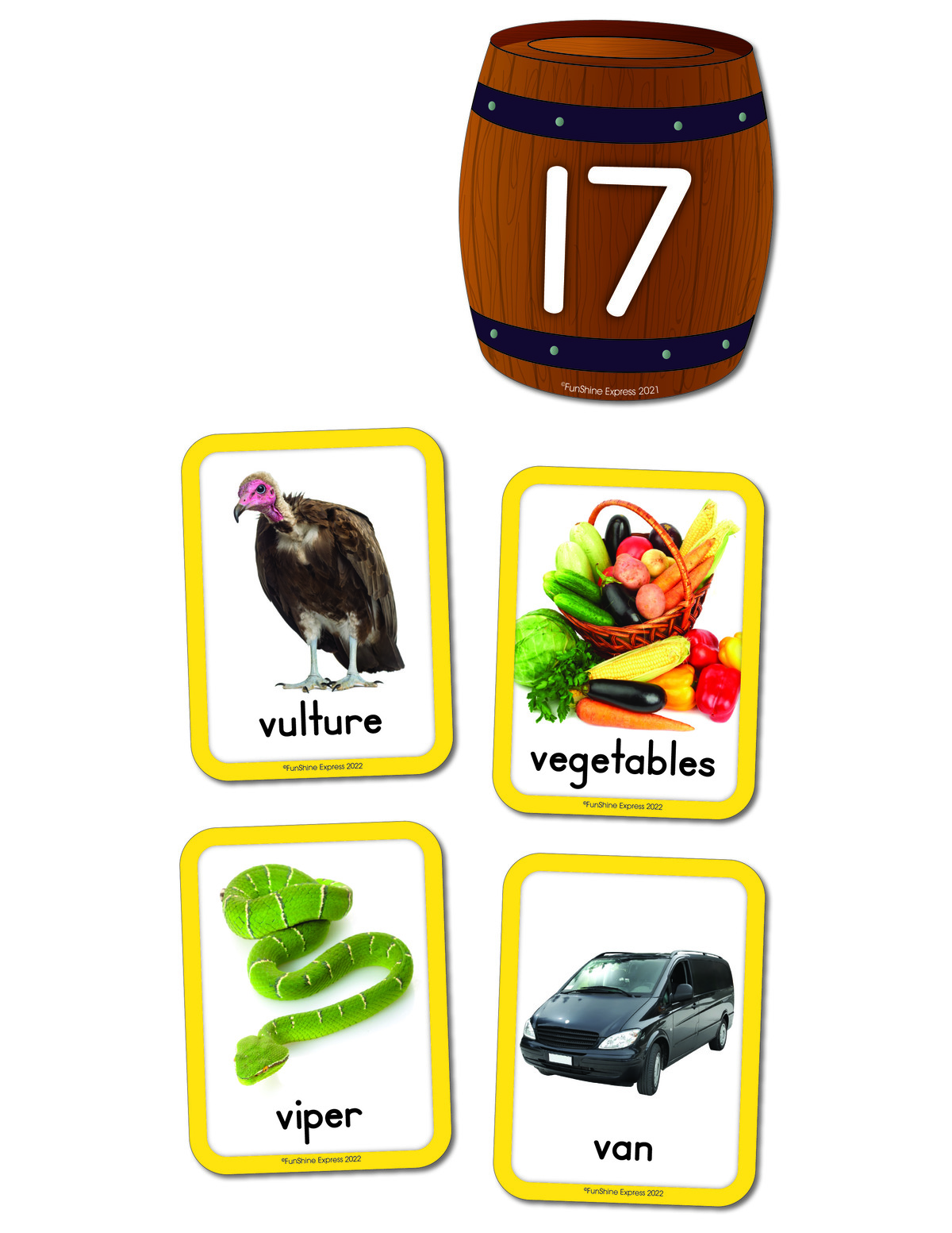 V words for kindergarten